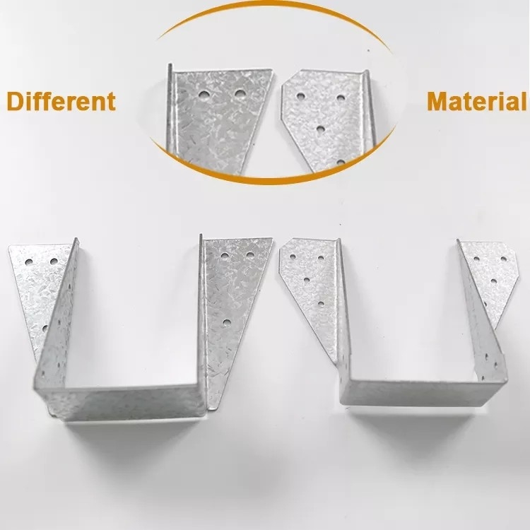 Different Materials Angle Wood Brackets Joist Hanger Construction Metal Timber Wholesale Price Wood Connector